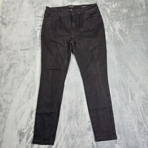 Judy Blue Jeans Women's Size 32x27* Black Mid Rise Skinny Fit JB8883